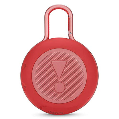 JBL Clip 3 Portable IPX7 Waterproof Wireless Bluetooth - Red (Renewed) - color: red