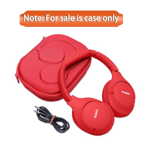 JBL Tune 510BT/720BT/770NC/520BT/520C/670NC 헤드폰 케이스 레드 | JBL Live 670NC/770NC/680NC/780NC 헤드폰용 휴대용 휴대용 하드 케이스 - color: 레드