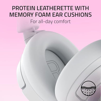 Razer Kraken Kitty V3 Pro Wireless RGB Gaming Headset, White - color: Mercury White