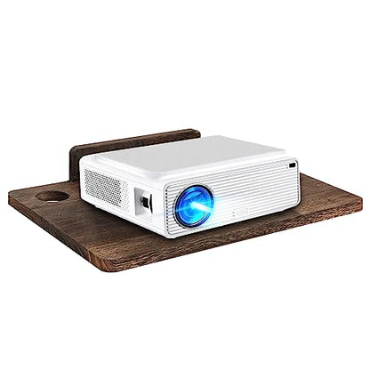 Projector Shelf Wall Mount Floating Projector Rack Holder,Projector Mount,Router Modem Cable Box Shelf for Xbox Series PS5 PS4 Wood