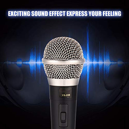 Karaoke Microphone, Dynamic Vocal Microphone for Speaker, Handheld Professional Wired Dynamic Microphone Clear Voice for Karaoke Vocal Music