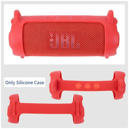Silicone Cover Compatible with Flip 7 Portable Waterproof and Drop-Proof Speaker (Teal) - color: Teal, size: Flip 7