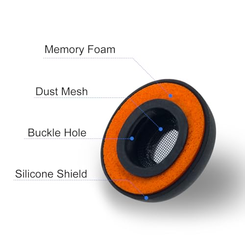 Klowcok Replacement Ear Tips for AirPods Pro 3 Foam&Silicone Shield, Large | Compatible with AirPods Pro3 3rd Generation 2025, Fit in The Charging Case, 3 Pairs, Black - size: Large