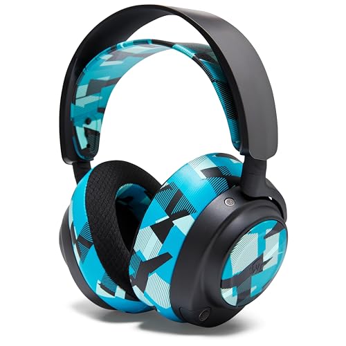 WC Side Plates for Arctis Nova Pro Wireless, Pro Wired & Nova Elite | Made by Wicked Cushions | Also fits Nova Pro Omni, 7, 7X & 7P | Cyan Prism - color: Cyan Prism