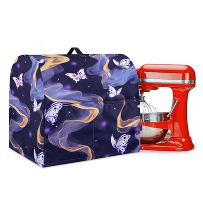 Stand Mixer Cover, Stand Blender Cover Mixer Dust-Proof Cover for Most Standard Stand Mixer Coffee Maker Anti Water Cover Blender Cover Butterfly - color: Butterfly, size: S