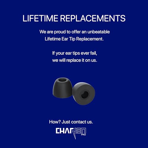 AirFoams Pro Memory Foam Lifetime Replacement Universal Ear Tips for Sony WF-1000XM6,5,4,3, Beats Fit Pro, Galaxy Buds2 Pro, Jabra & More - Anti Slip, All Day Comfort, Noise Cancelling (3 Pairs-S/M/L)
