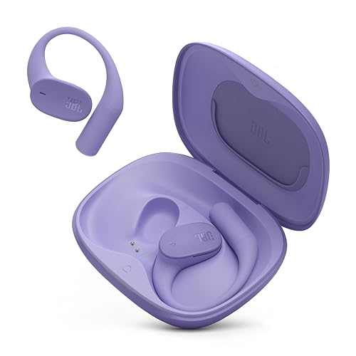 JBL Sense Lite Open Ear Earbuds, True Wireless, Ear Hook Fit - Purple | Water Resistant Sports And Workout Headphones, Up To 8 Hrs Playtime, Clear Calls With Noise Reduction - color: Purple