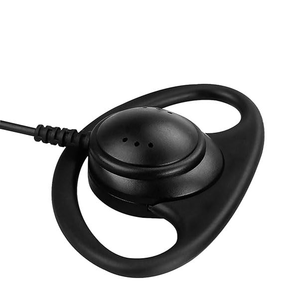Retevis Walkie Talkie Earpiece with Mic, for RT22/RT68/RT21/H777/RT68H | Coil Tube, 2 Pin, Compatible with Pxton, Baofeng, Kenwood Two Way Radios, Radio earpiece(2 Pack)