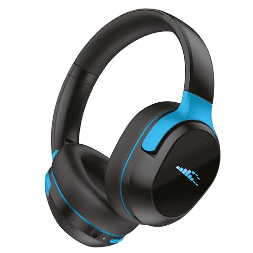H2O Audio RIPT Ultra Over-The-Ear Sport Headphones – 100% Sweatproof Zwift Headphones with Active Noise Cancellation, 50H Battery, Interchangeable Washable Cushions, Bluetooth, Mic, and Travel Case - color: Black