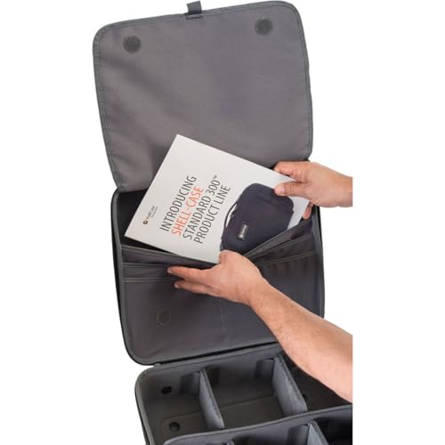 Shell-Case Standard 300 Model 340 Microphone with Pouch and Divider | Shell-Case Model 340 with dividers and pouch for protection, transport and organization