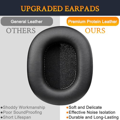 SOULWIT Earpads Replacement for Turtle Beach Recon 100/200/200 Gen2/Spark Gaming Headphones, Ear Pads Cushions with Softer Protein Leather, High-Density Foam - Recon 200 PL Black