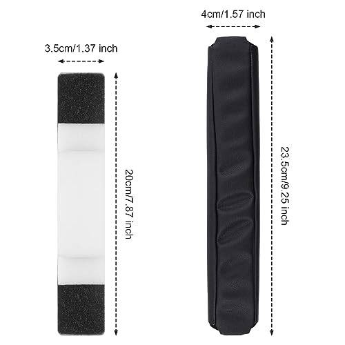 Alitutumao Replacement Earpads Ear Cushions Ear Cups Repair Parts Compatible with Monster Beats by Dr. Dre Pro Detox Headphones Memory Foam Ear Pads (Black Headband) - color: Black Headband