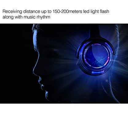 Professional Silent Disco LED Wireless Headphones and RF LED Silent Disco Earphones for iPod MP3 DJ Music Pary Club (30 led Headphone + 1 Transmitter) - color: 30 led headphone + 1 transmitter