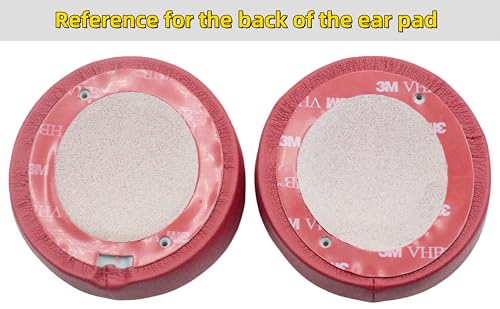 Replacement Ear Pads for Beats Solo 3/2 Wired On-Ear Headphones - Crimson | for Beats Solo 3/2 Wireless A1796/B0534, Xinyuekj Solo3 Ear Cushions with Protein Leather, (Not Fit Studio, Solo HD, Solo 4) - color: Crimson