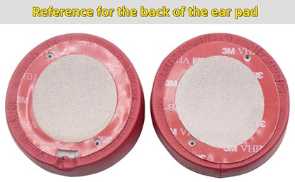 Replacement Ear Pads for Beats Solo 3/2 Wired On-Ear Headphones - Crimson | for Beats Solo 3/2 Wireless A1796/B0534, Xinyuekj Solo3 Ear Cushions with Protein Leather, (Not Fit Studio, Solo HD, Solo 4) - color: Crimson