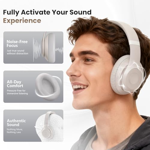 Studio Pro Headphone Ear Pads, Replacement Earpads/Cushions for Beats Studio Pro, with Premium Protein Leather, Resilient Memory Foam, Added Thickness - color: Sandstone