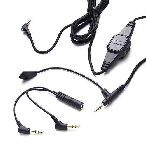 V-Moda BoomPro Microphone | for Gaming & Communication | Wired - 3.5 mm Jack | Flexible Boom | Clip-on Controller with Mute Button & Volume Wheel | Black - style: Boom Mic
