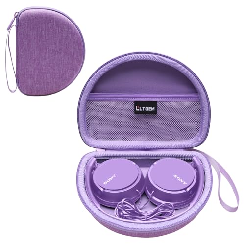 Case for Sony MDR-ZX110/ZX110AP/ZX310AP Wired On-Ear Headphones Purple | Hard Carrying Travel Case for Sony ZX Series MDR-ZX110/ZX110AP/ZX310AP Wired On-Ear Headphones - color: Purple