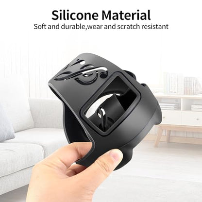 Silicone Carrying Cover for JBL Pulse 5,Travel Protective Soft Silicone Cover Sleeve Case Fit for JBL Pulse 5 Bluetooth Speaker (Black) - color: Black