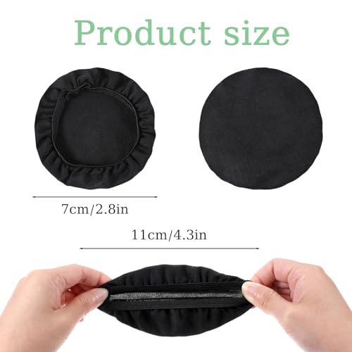 Fabric Headphone Ear Covers,3 Pairs Fit 1.96" to 4.3 Stretchable | Washable, Earcup Cotton Nylon, Headphone Protector Sweat Headset Cloth,Covers for Ears - size: Small Size