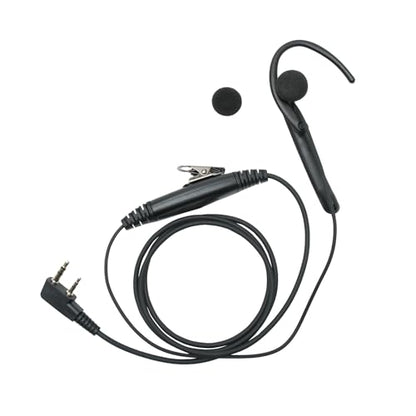 2 Pin Earpiece Headset with PTT Mic Walkie Talkies | C shape,Compatible with Baofeng Kenwood UV-5R BF-888S BF-F8HP BF-F9 TK-3140 TK-3400 TK-3402Two Way Radio Accessory