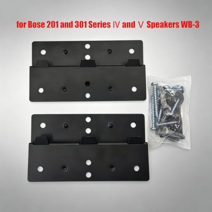 Wall Mount Bracket Compatible with Bose 201 301 Series IV V Speakers | WB-3 Speaker Wall Bracket Replacement Compatible with Bose 201 and 301 Series IV V Bookshelf Speakers