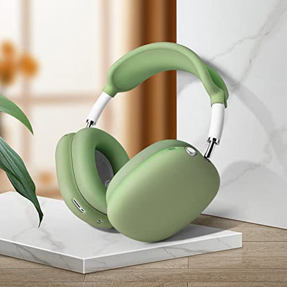 FILOTO Case for Airpods Max Headphones, Ear Pad Case Cover/Ear Cups Cover/Headband Cover for AirPods Max (USB-C/Lightning)(2024/2020), Silicone Accessories Cases (Cactus Green) - color: Cactus Green