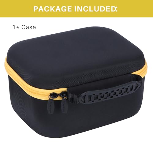 Storage Case Compatible with Walker's Razor Slim Shooting Hearing Protection Electronic Earmuffs - color: Black + Yellow