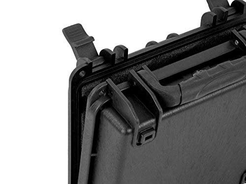 Monoprice Weatherproof Hard Case - With Customizable Foam, 7 x 6 x 2 Inch, Black - Pure Outdoor Collection - color: Black, size: 1 Liter, style: Case