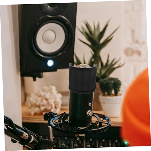 U Shaped Mic Windscreen Shield for Microphone Noise Isolation - size: 10.00X10.00X9.50CM