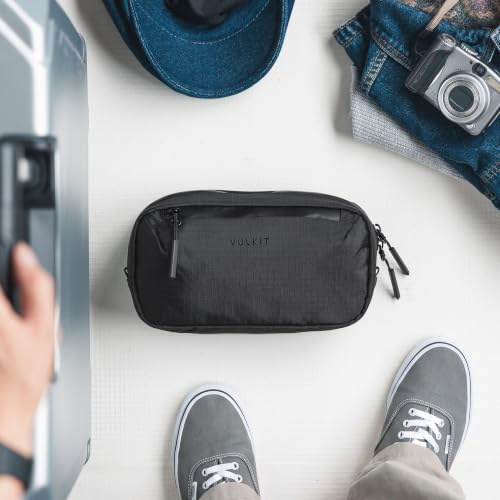 VULKIT Electronic Organizer Bag for Travel, Water Resistant & Scratch Resistant, Tech Pouch Storage Bag for Cables, Charger, Cord, Power Bank, Accessories & Travel Essentials