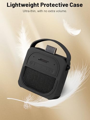 Silicone Protective Case for Bose SoundLink Micro (2nd Gen) Bluetooth Speaker, Full-Body Protective Cover with Precise Cutout, Shockproof Dustproof Protector Sleeve & Scratch-Resistant Sleeve[Black] - color: Black