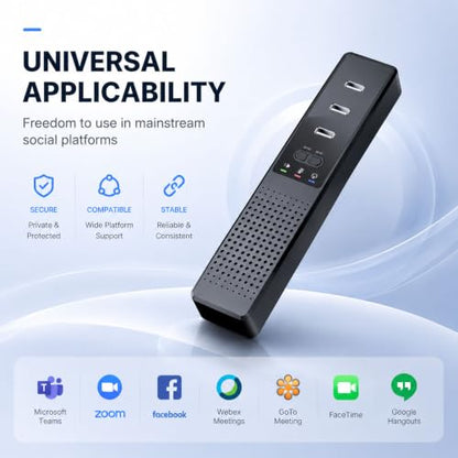 3 in 1 USB Computer Speaker with Microphone, PC Laptop Desktop Conference Speaker with Mic for Smart Home Office and Online Study，360 Degree Enhanced (8) - size: 8