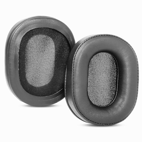 Earpads Headband Cover Replacement Ear Pads Compatible with Pioneer SE-MS9BN SE-MS7BT SE-MS5T Headphone Protein Leather Cushions Memory Foam Black