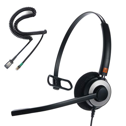 IPD IPH-160 Phone Headset with Noise Cancelling Microphone for Office and Call Center - Compatible with with All Yealink SIP,Snom, Greandsteam & LG landline Phones | Built for office and call centers. Also compatible with Grandstream & LG landline phones.