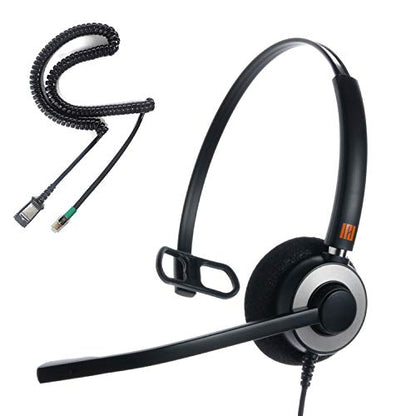 IPD IPH-160 Phone Headset with Noise Cancelling Microphone for Office and Call Center - Compatible with with All Yealink SIP,Snom, Greandsteam & LG landline Phones | Built for office and call centers. Also compatible with Grandstream & LG landline phones.