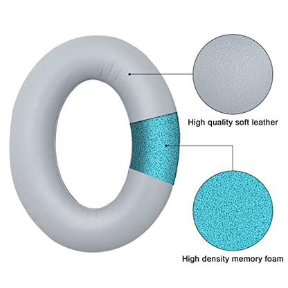 Replacement Ear Pads for Bose QuietComfort 35 35 II 15 25(qc 35 25 15/QC35 ii), Headphone Ear Covers, High Density Memory Cotton, Soft Leather, Adaptive Noise Isolation Headphones Pads Cushions - color: grey, style: QC35