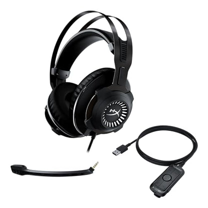 HyperX Cloud Revolver - Gaming Headset with HyperX 7.1 Surround Sound, Signature Memory Foam, Premium Leatherette, Steel Frame, Detachable noise-cancellation microphone