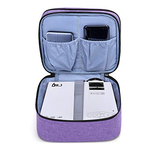 LUXJA Carrying Bag Compatible with DR.J Mini Projector, Purple - color: Purple