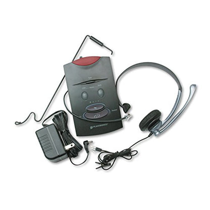 Plantronics TELEPHONE HEADSET SYSTEM S11 65148-11 , Black
