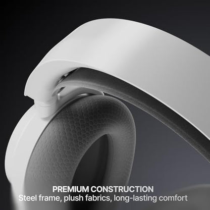 SteelSeries Arctis Nova 7P Wireless Gen 2 Gaming Headset - Real-Time App Control Neodymium Magnetic Drivers, Mix 2.4GHz/Bluetooth, Compatible with PS5, PC, Switch, Mobile - White (Renewed) - color: White, style: Over the ear