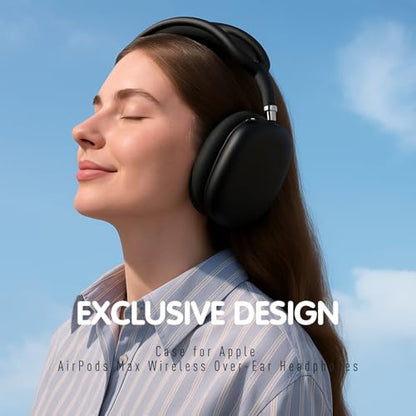 Cover Compatible with AirPods Max, Apple AirPod Max Ear Pad, Ear Cups and Headband Cover 3 in 1, Anti-Scratch Soft Silicone Headphone Accessories, White - color: White