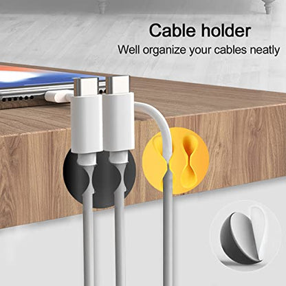 Charger Cable Protectors for iPhone 17 16 USB C Charging Cord Savers 35 PCS with Cable Clips 4 PCS, Silicone Cord End Identifiers for Headphone Laptop Cell Phone Accesories