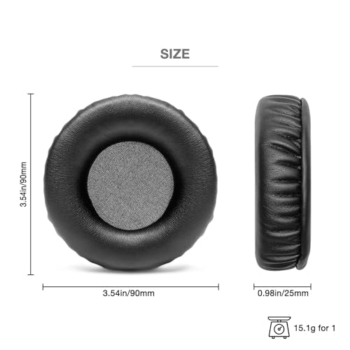 HDJ X5 X7 X10 Replacement Ear Pads Compatible with Pioneer HDJ-X7 HDJ-X5 HDJ-X10 DJ Headphones Premium Protein Leather Memory Foam Ear Cushions
