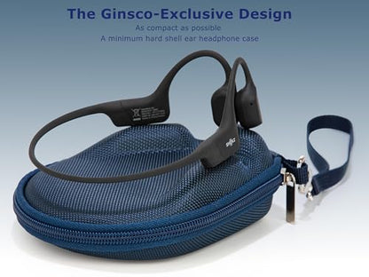 Ginsco Universal Bone Conduction Headphones Case Compatible with SHOKZ New OpenRun Pro 2/Pro 2 Mini/OpenRun/OpenSwim Open-Ear Sport Headphones, Compatible with CXK/Raycon/BAICLUD/MRYTKY (Blue Navy) - color: Blue Navy