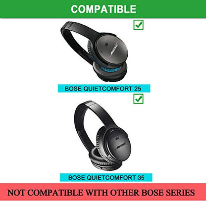 QC25 QC35 Headband Cover, JARMOR Replacement Head Band Protector with Zipper [ Easy Installation ] for Bose QuietComfort 25, QuietComfort 35 Headphones (Black)