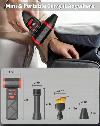 Compressed Air Duster Electric, 150,000 RPM, Cordless Keyboard Cleaner