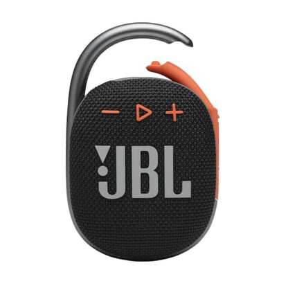 JBL Clip 4, Black/Orange - Portable Bluetooth 5.1 Speaker - Up to 10 Hours of Play - Waterproof & Dust Resistant - Includes Noise & Echo-Canceling Speakerphone - color: Black/Orange