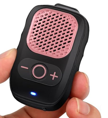 Wearable Bluetooth Speakers, Clip On Wireless Jobsite Speaker - Pink | 30H playtime, IPX6 Water-Resistant, Portable, Built-in Mic, Hands-Free Calls, Non-Magnet - color: Pink