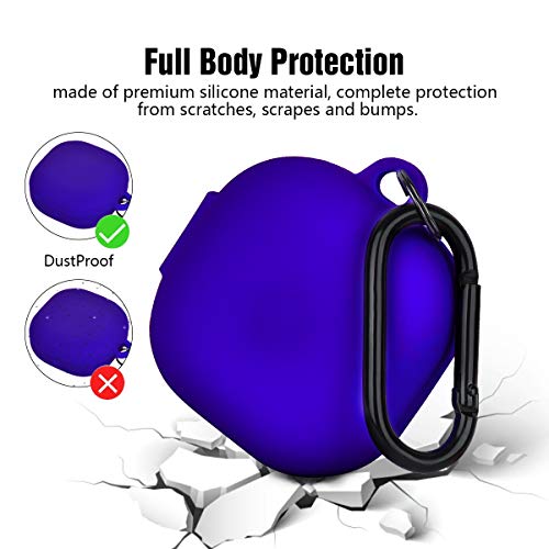 AIRSPO Silicone Case Compatible with Samsung Galaxy Buds 2 Pro/Galaxy Buds 2/ Galaxy Buds Pro/Galaxy Buds Live Case (Cobalt Blue) - color: Cobalt Blue